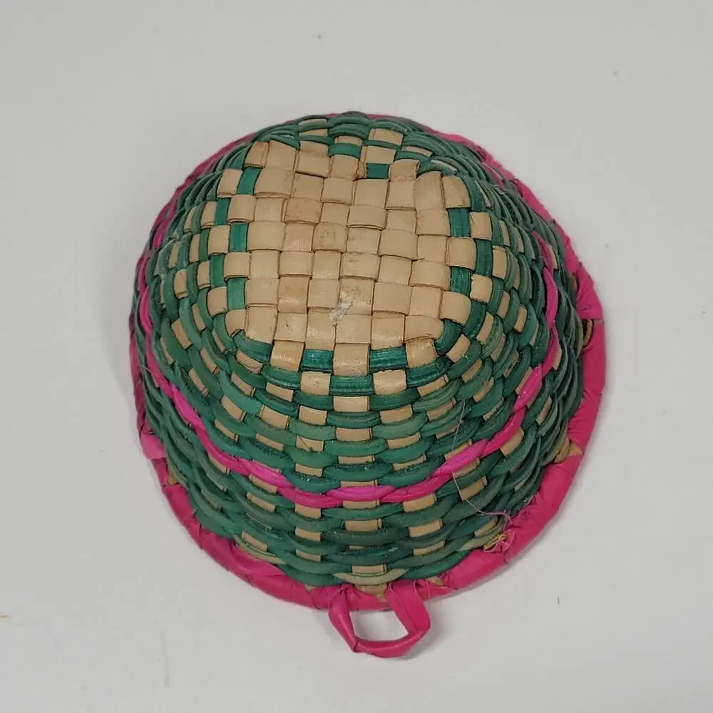 Vintage Handmade Malian Woven Wall Baskets 5